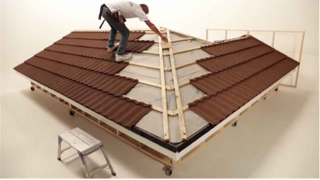 man roofing